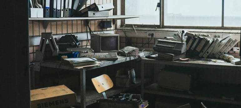 cluttered space
