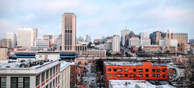 skyline view of city
