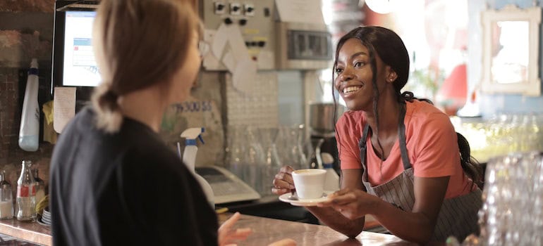 Friendly barrista in Centreville