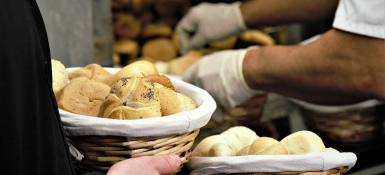 Workers in one the best places to open a bakery in Virginia