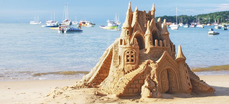 a sandcastle built during one of the Virginia events you should know about