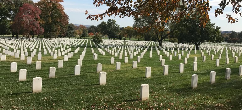 a historic cemetery in Arlington