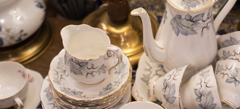 elegant dishes and cups that deserve special consideration if you want to pack your stuff in the right box when you move