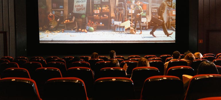 a cinema in one of the neighborhoods in Alexandria VA