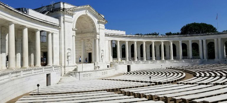 a historical building that is part of the Arlington National Cemetery