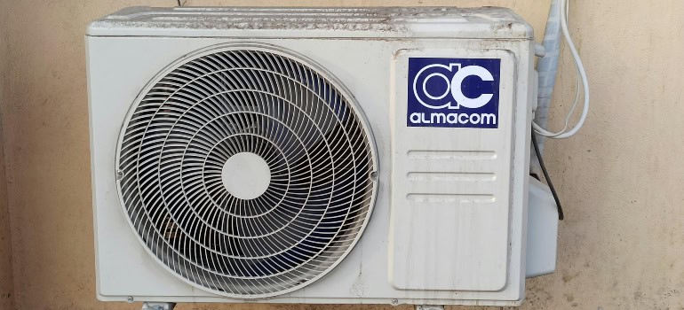 the outdoor unit of an air conditioning device which you should not neglect during home maintenance during the summer